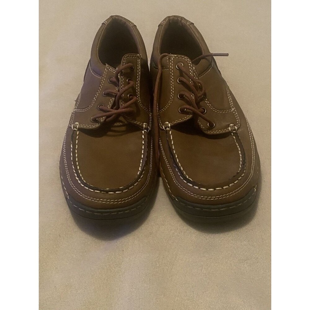 Izod Franklin Size 9M Mens Dark Tan Shoes Memory Foam